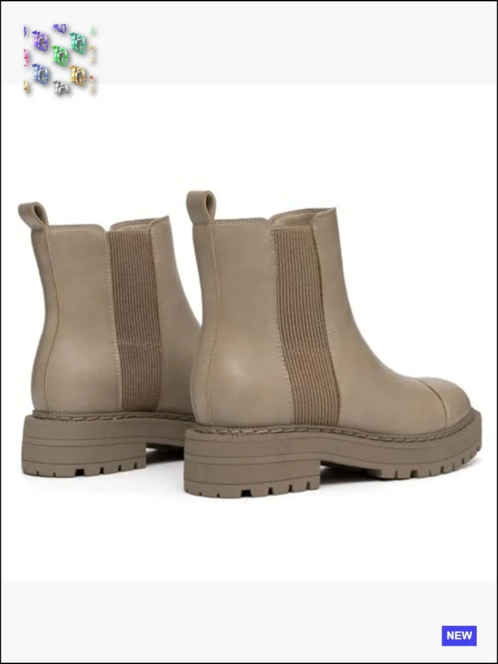 Chelsea Boots Platform Chunky Heel Slip On Elastic Lug Sole Ankle Booties